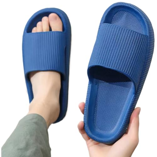 Donubiiu Sandalencheck - Originals,Orthoslipper-das Original für maxirnalen Komfort Damen Herren Slipper (blau,36-37) von Donubiiu