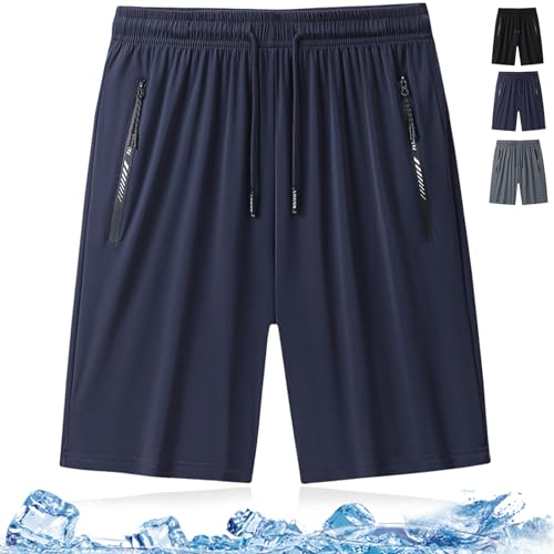Donubiiu Unisex Super-Stretch-Schnelltrocknende Shorts, Mesh Ice Shorts, Fahrradhose Schnelltrocknende Shorts (Blau,8XL) von Donubiiu