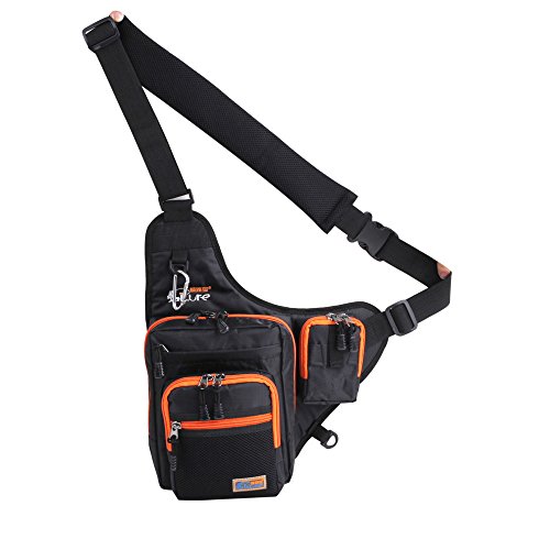 doorslay 32 * 39 * 12 cm Angeln Mehrzweck wasserdicht Canvas Angeln Reel Lure Tackle Bag Umhängetasche doorslay 32 * 39 * 12 cm Angeln Mehrzweck wasserdicht Canvas Angeln Reel Lure Tackle Bag Umhängetasche von doorslay