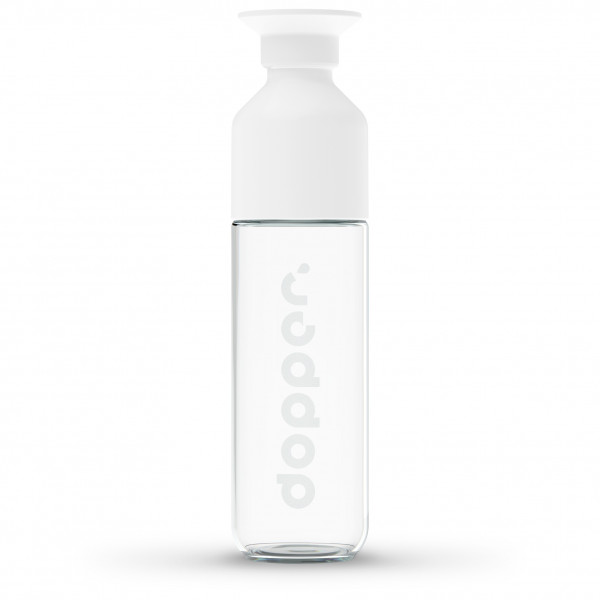 Dopper - Dopper Glass - Trinkflasche Gr 400 ml weiß von Dopper
