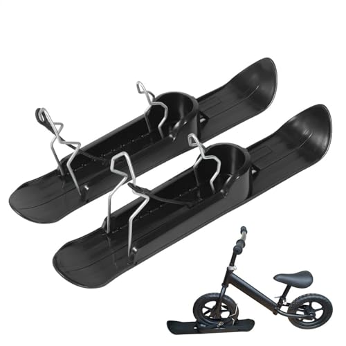 Kinder Scooter Schneeschlitten, Schneeschlittenbrett-Set,Winter Balance Zyklus Schneeschlitten Für Kinder,Leichter Skierständer Für Skateboard-Parks, Kinderwagen Ski Für Kinderwagen Und Fahrrad von Dopsyesn