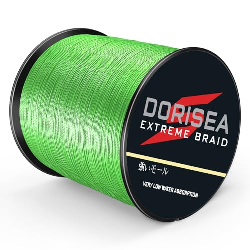 DORISEA Extreme Braid Angelschnur, 100 % PE, 1000 m, geflochten, 2,7 - 227 kg von Dorisea