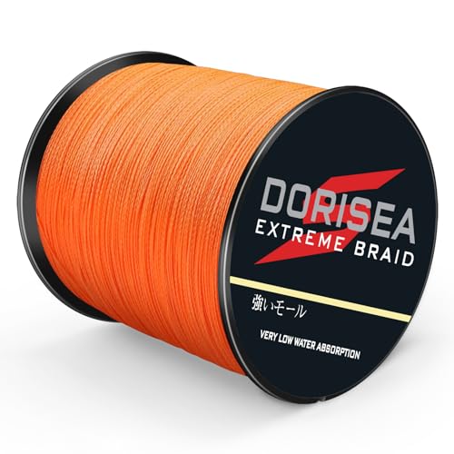 DORISEA Extreme Braid geflochtene Angelschnur, 100 % PE, 300 m, 2,7–136 kg getestet, Orange, 9 kg/0,2 mm DORISEA Extreme Braid geflochtene Angelschnur, 100 % PE, 300 m, 2,7–136 kg getestet, Orange, 9 kg/0,2 mm von Dorisea
