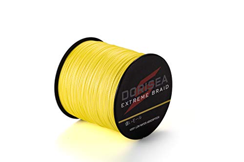 Dorisea Extreme Braid geflochtene Angelschnur, 100 % PE, 1000 m, 2,7–227 kg von Dorisea