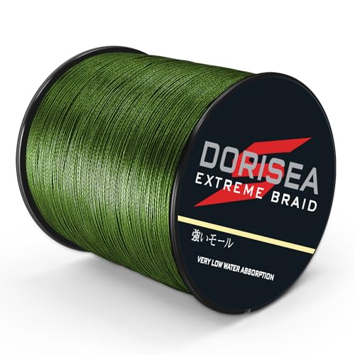Dorisea Extreme Braid geflochtene Angelschnur, 100 % PE, 1000 m, 2,7–227 kg getestet Dorisea Extreme Braid geflochtene Angelschnur, 100 % PE, 1000 m, 2,7–227 kg getestet von Dorisea