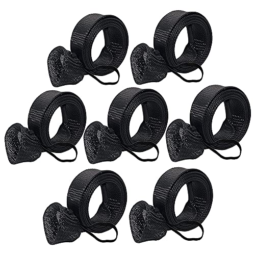 Angelruten-Abdeckung, Wurf-/Angelrutensocken, geflochtene Netz-Hülse, Schutzhandschuhe, 7 Stück Angelruten-Abdeckung, Wurf-/Angelrutensocken, geflochtene Netz-Hülse, Schutzhandschuhe, 7 Stück von Dormstop