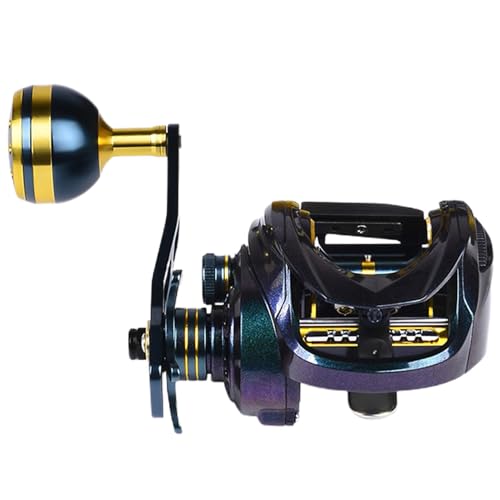 Dottduya Baitcasting-Rollen, Baitcaster-Rolle - 7,2:1 Übersetzungsverhältnis Kugellager Angelrolle - Baitcasting-Angelrolle mit breiter Spule, leichte Baitcaster-Rolle mit 17,6 Pfund Zugkraft von Dottduya