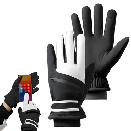 Dottduya Touchscreen-Winterhandschuhe, Thermo-Winter-Skihandschuhe,Snowboard-Fäustlinge für kaltes Wetter - Warme Handschuhe für kaltes Wetter für Damen, Herren, Teenager, Senioren von Dottduya