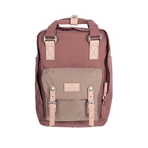 Doughnut MACAROON Rucksack Unisex 16L mit Laptopfach I Studenten-Rucksack funktionell & handgefertigt I ideal als Reise-Rucksack oder leichter City-Rucksack I Daypack (M, Kastanie X Mandel) von Doughnut