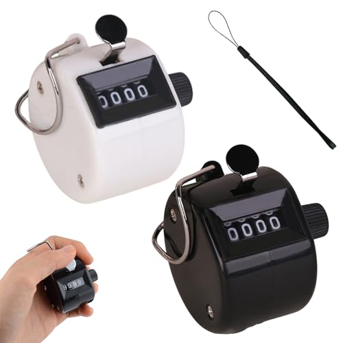Handzähler Zähler,4-Stellige Handzähler,Mechanischer Handzähler,Handzähler Aus Metall, Klicker Counter,Manuelle Klicker,ABS Counter Clicker für Personenzähler,Coaching,Stricken,Golf und Reihenzähler Handzähler Zähler,4-Stellige Handzähler,Mechanischer Handzähler,Handzähler Aus Metall, Klicker Counter,Manuelle Klicker,ABS Counter Clicker für Personenzähler,Coaching,Stricken,Golf und Reihenzähler von Doukesh