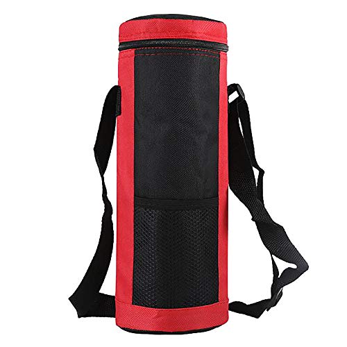 Doumneou Wasser Flasche Kühler Einkaufs Tasche Universal Wasser Flasche Beutel Leistungs Isolierte Kühl Tasche Außen Camping Wandern, Rot von Doumneou