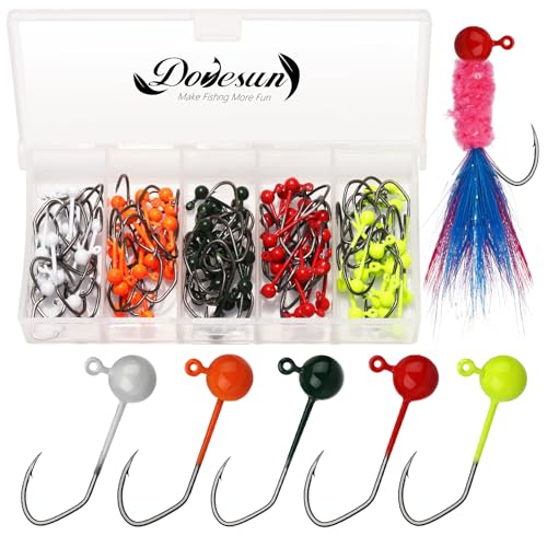 Dovesun 100pcs Fliegenhaken, Jigköpfe für Fliegenfischen V-förmig Fliegenbinden 0.35g Dovesun 100pcs Fliegenhaken, Jigköpfe für Fliegenfischen V-förmig Fliegenbinden 0.35g von Dovesun