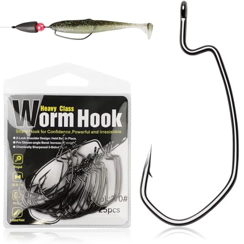 Dovesun Angelhaken EWG Offset Wurmhaken Texas Rig Haken Bass Angeln Haken Angelhaken für Süßwasser Salzwasser 1/0-50STK Dovesun Angelhaken EWG Offset Wurmhaken Texas Rig Haken Bass Angeln Haken Angelhaken für Süßwasser Salzwasser 1/0-50STK von Dovesun