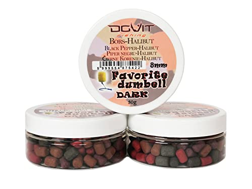 Dovit Favorite Dumbell Light und Dark Method Feeder Dumbels Sinkende Köder Hakenpellets Karpfenköder Boilie, Farbe: Cherry-Pflaume von Dovit