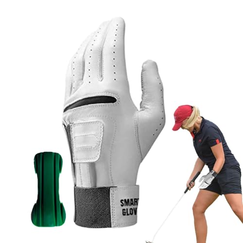 Dovxk Golfhandschuhe für Links- und Rechtshänder,Übungsgolfhandschuhe | 2-in-1-Golf-Übungshandschuhe für Herren,Rutschfestes Golf-Übungsgerät aus Silikon für Golfbegeisterte, Profis und Anfänger von Dovxk