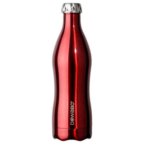 Dowabo Metallic Red Isolierflasche, 750 ml von Dowabo