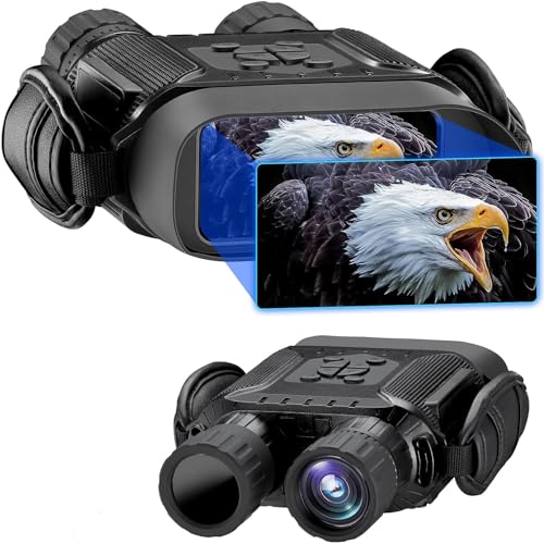 Nachtsichtgerät, IR Nachtsichtbrille Digitale Infrarot-Fernglas Kamera 4" TFT HD LCD WiFi, 1280P Video, 400m Sichtweite für Dunkelheit, 5X Digitalzoom zum Aufspüren von Dowesyeen