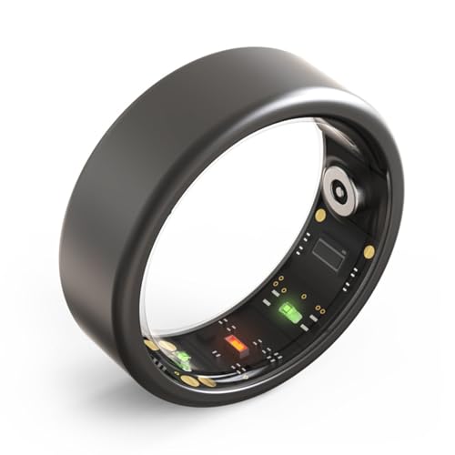 Dpofirs Smart Ring Health Tracker Schlaf überwachung IP68 Wasserdichter Fitness Tracker Ring Mehrere Sport Modi Unterstützung für (17,3 mm / 0,68 Zoll Innendurchmesser) von Dpofirs