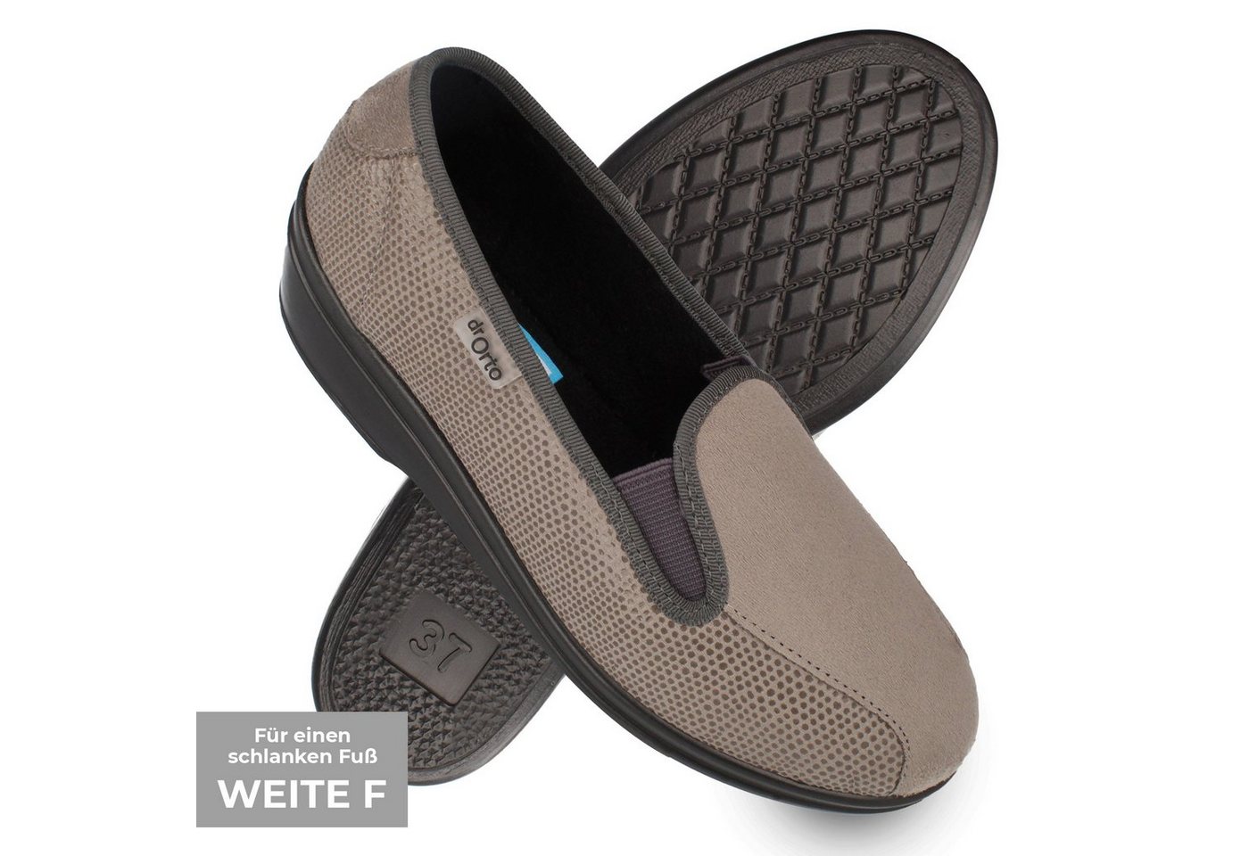 Dr. Orto Bristol für einen schlanken Fuß Damen Ballerina Slip-On Sneaker, Sneaker-Ballerinas Dr. Orto Bristol für einen schlanken Fuß Damen Ballerina Slip-On Sneaker, Sneaker-Ballerinas von Dr. Orto