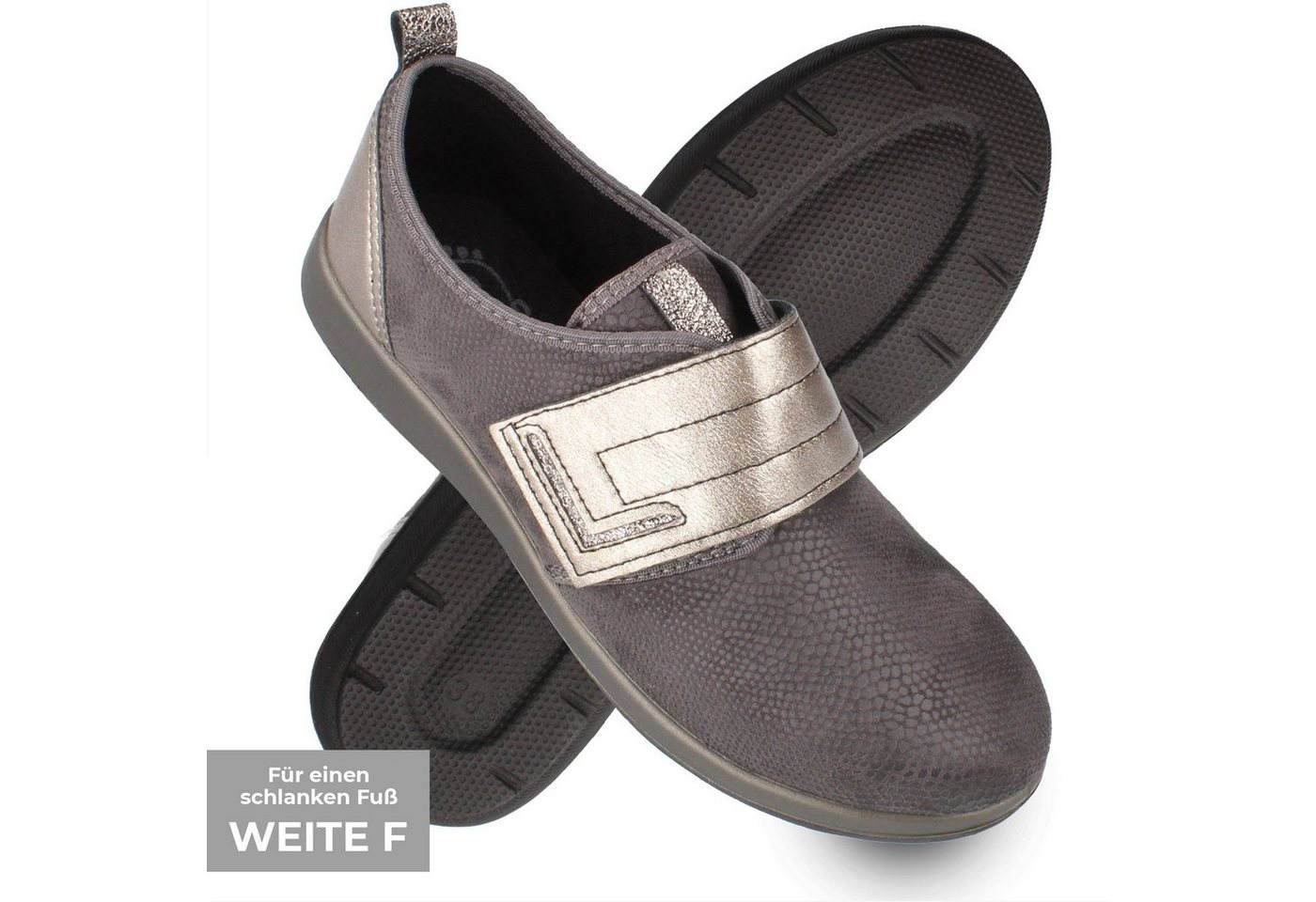 Dr. Orto Olbia für schmale Füße Damen mit Klettverschluss Sneaker Slip-On Dr. Orto Olbia für schmale Füße Damen mit Klettverschluss Sneaker Slip-On von Dr. Orto