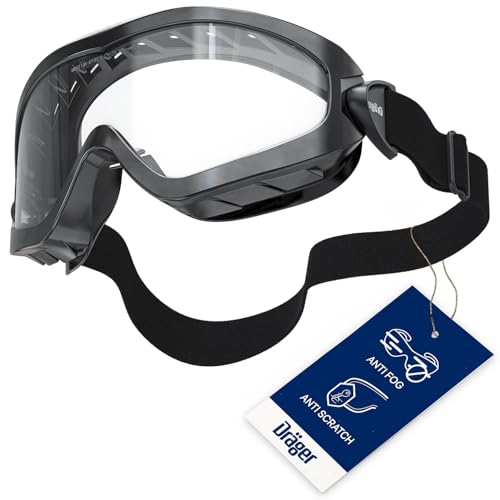 Dräger Schutzbrille X-pect 4200 | Beschlagfreie Vollsichtbrille auch für Brillenträger | Für Baustelle, Labor, Werkstatt | Kratzfeste und bruchfeste Polycarbonatscheibe | 5 Stück schwarz Dräger Schutzbrille X-pect 4200 | Beschlagfreie Vollsichtbrille auch für Brillenträger | Für Baustelle, Labor, Werkstatt | Kratzfeste und bruchfeste Polycarbonatscheibe | 5 Stück schwarz von Dräger