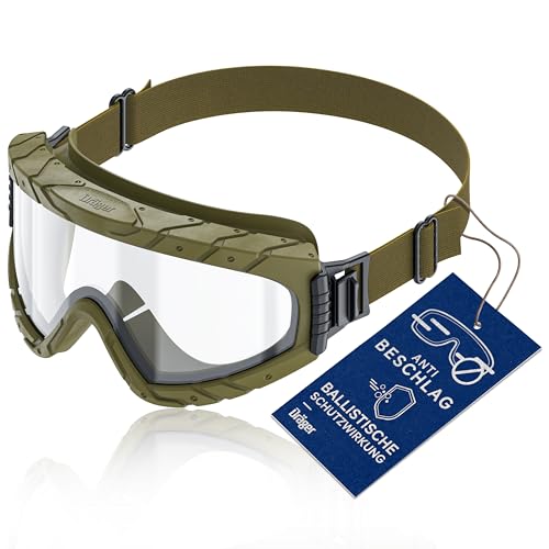 Dräger X-pect 4900 | Antibeschlag- und Staubschutzbrille | für Baustelle, Labor, Werkstatt | Polycarbonat-Okular bruchsicher und kratzfest | Oliv Dräger X-pect 4900 | Antibeschlag- und Staubschutzbrille | für Baustelle, Labor, Werkstatt | Polycarbonat-Okular bruchsicher und kratzfest | Oliv von Dräger