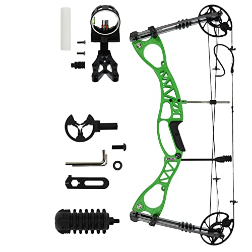 Drake Pathfinder Green Starter - 40-65 lbs - Compoundbogen Set Bogen Erwachsene, Anfänger und Fortgeschrittene (Rechte Hand) von Drake Archery