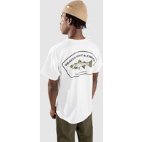 Dravus Hunt And Fish T-Shirt white von Dravus