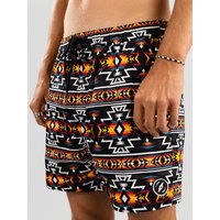 Dravus Venue Shorts geo pattern black von Dravus