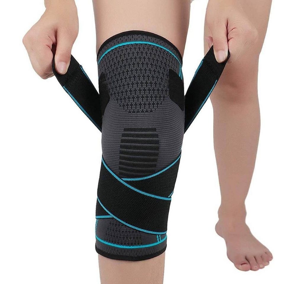 Dreafly Kniebandage mit Riemen für Damen und Herren (Sport Knieschützer Kniestütze, 1-tlg) von Dreafly