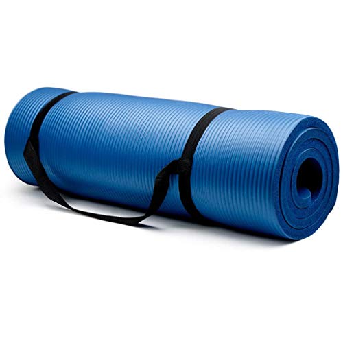 Yogamatte Gymnastikmatte 15mm Dickes Rutschfestes Sportmatte Gymnastikmatte Unterlegmatten für Yoga Mat Thick Durable Fitness Pilates Fitness-Pad-Matte Trainingsmatte Abnehmen Matte 180x61x1.6cm (B) von Dream Room