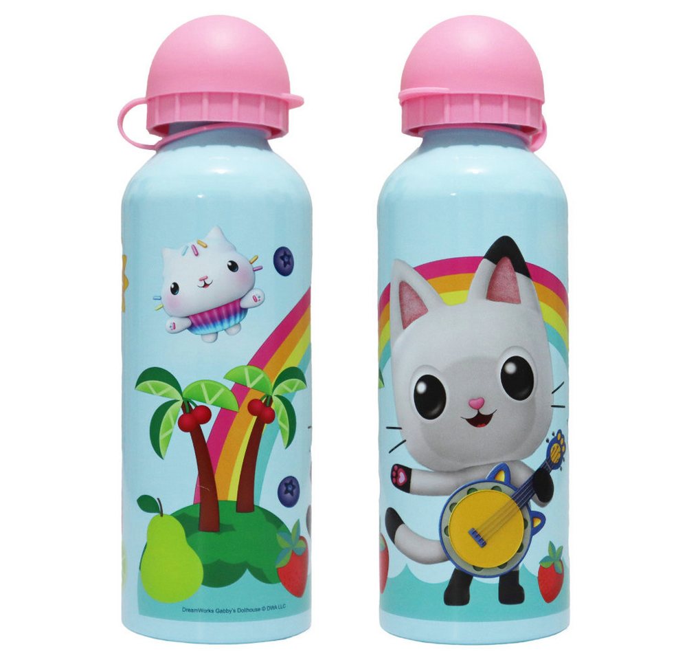 Dreamworks Gabby’s Dollhouse Trinkflasche Gabbys Dollhouse Kinder Mädchen ALU Wasserflasche Flasche 500 ml von Dreamworks Gabby’s Dollhouse