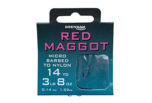 Drennan rot Maden Haken zu Nylon, 18 Drennan rot Maden Haken zu Nylon, 18 von Drennan