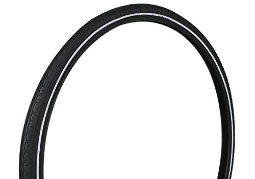Dresco Reifen + Schlauch 26 x 1 3/8 (37-590) Reflektierend APS DV 45mm, Schwarz, 3/8 inch von Dresco
