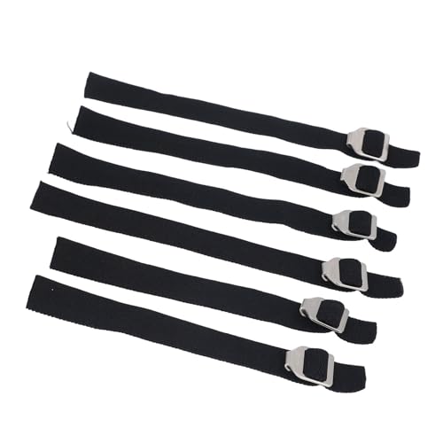 Catcher Schienbeinschutzgurte, 6 Stück Catchers Gear Straps Baseball-Beinschutzgurte mit Rostfreien Metallschnallen Catcher Schienbeinschutzgurte, 6 Stück Catchers Gear Straps Baseball-Beinschutzgurte mit Rostfreien Metallschnallen von Drfeify