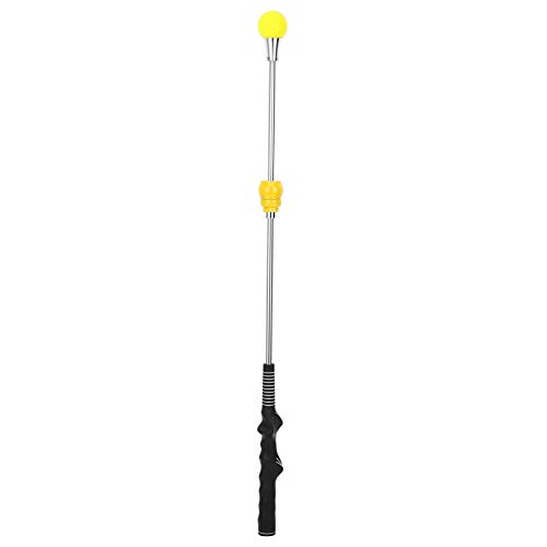 Drfeify A195 Golfschwungtrainer, Tragbare -Trainingshilfe, Golfschwung-Übungsstange, Golfschwung-Übungsstab für Golfübungen (Yellow) von Drfeify