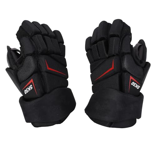 Drfeify Eisroller-Hockey-Handschuhe, Bequem, Atmungsaktiv, Nylongewebe, Eva-Schaum, Hockeyspieler-Fingerschutzhandschuhe (27,94 cm / 11 Zoll) von Drfeify