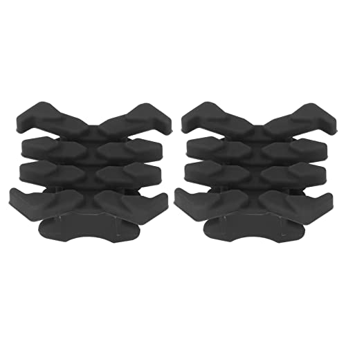 Drfeify Rubber Bow Wurfarme Vibrationsdämpfer, 1 Paar Dämpfer in Krabbenform Stabilisator für Compoundbogen mit Geteilten Gliedmaßen (Schwarz) Bogenschießen-Zubehör von Drfeify