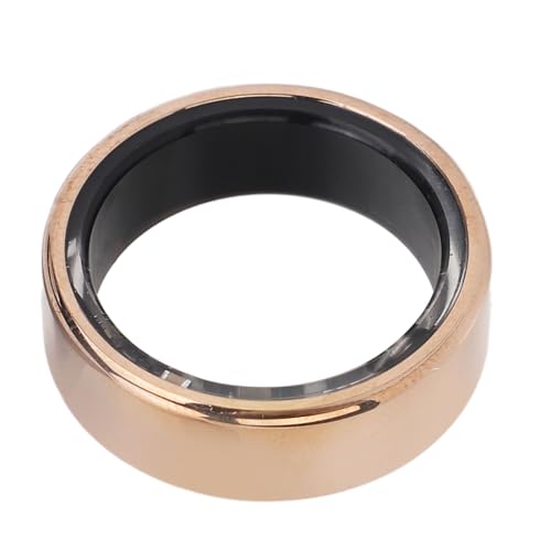 Drfeify Smart-Ring, Wasserdichter Multifunktionaler Smart-Fitness-Tracker-Ring, Goldfarbener (Größe 18 18,9 mm ID für 59,5 mm Finger) von Drfeify