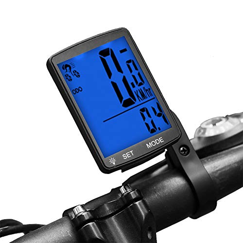 Dricar Fahrradcomputer Drahtlos Wasserdicht LCD Backlight Großbildschirm Fahrradtacho Radcomputer Tachometer Fahrrad Tacho Kilometerzähler für Radsport Realtime Speed Track Dricar Fahrradcomputer Drahtlos Wasserdicht LCD Backlight Großbildschirm Fahrradtacho Radcomputer Tachometer Fahrrad Tacho Kilometerzähler für Radsport Realtime Speed Track von Dricar