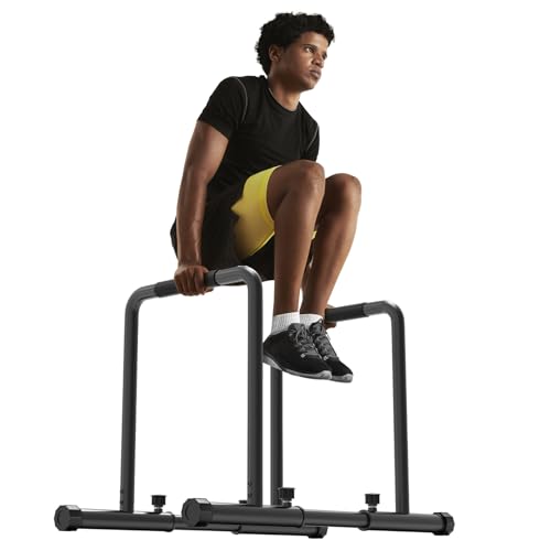 Dripex Verstellbare Dip Barren – 500 kg Dip-Station, tragbar und funktional dip stange, Fitness-Bar mit Sicherheitsanschluss, robuster Dip-Ständer, Paralleten-Übungs-Bar für Calisthenics von Dripex