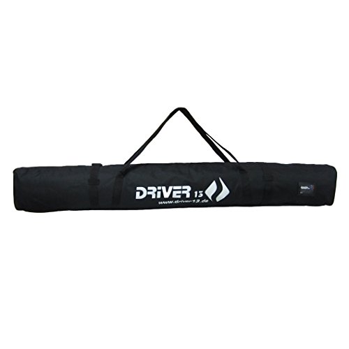 Driver13 Langlaufskitasche Tasche Langlaufski Längenverstellbar 195-215 cm schwarz Platz auch für Stöcke von Driver13