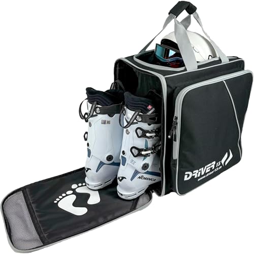 Driver13 Skistiefelrucksack mit Helmfach schwarz-grau Driver13 Skistiefelrucksack mit Helmfach schwarz-grau von Driver13