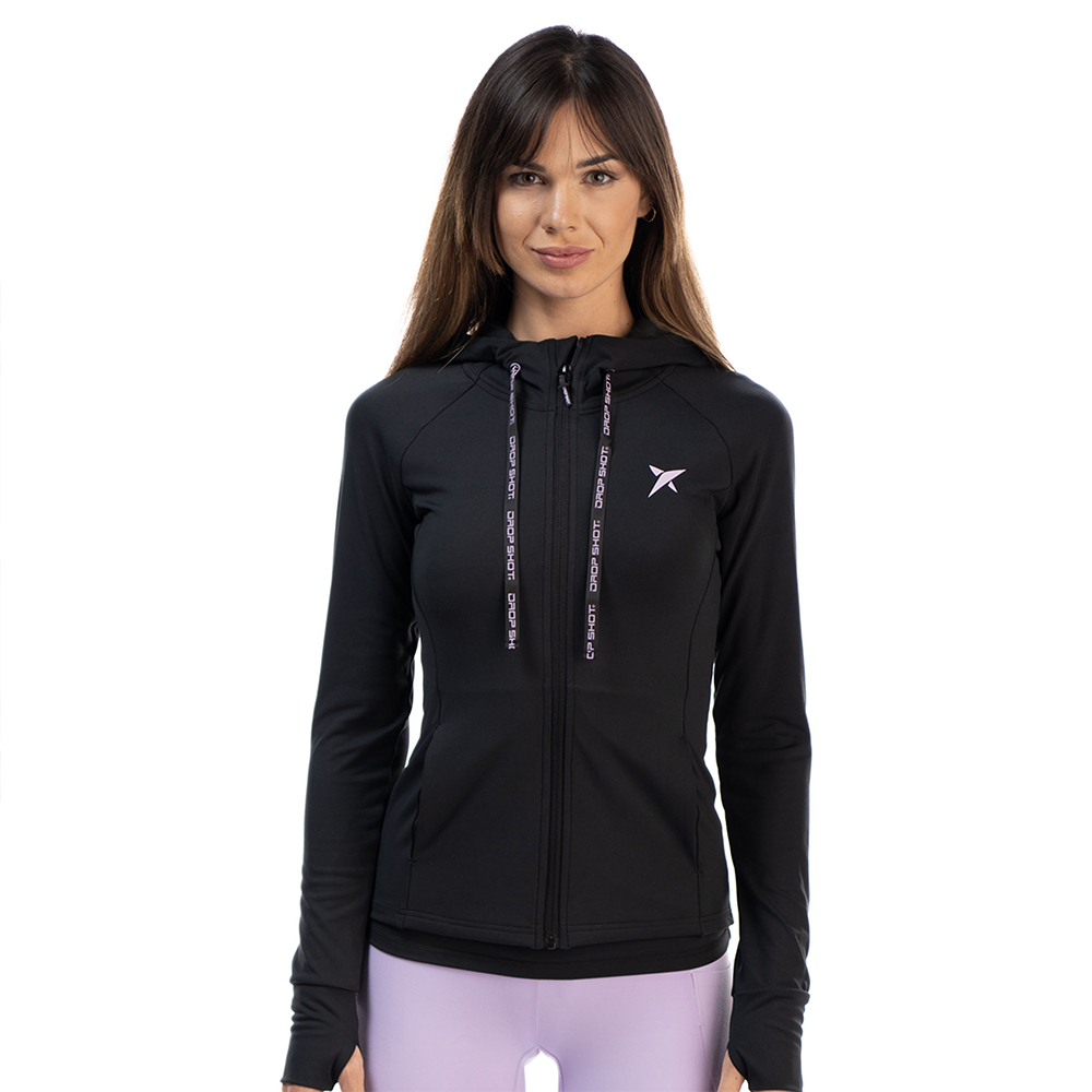 Drop Shot Dalia Full Zip Sweatshirt Schwarz XS Frau von Drop Shot