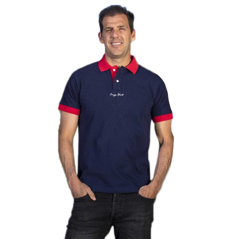Drop Shot Doma Short Sleeve Polo Blau S Mann Drop Shot Doma Short Sleeve Polo Blau S Mann von Drop Shot