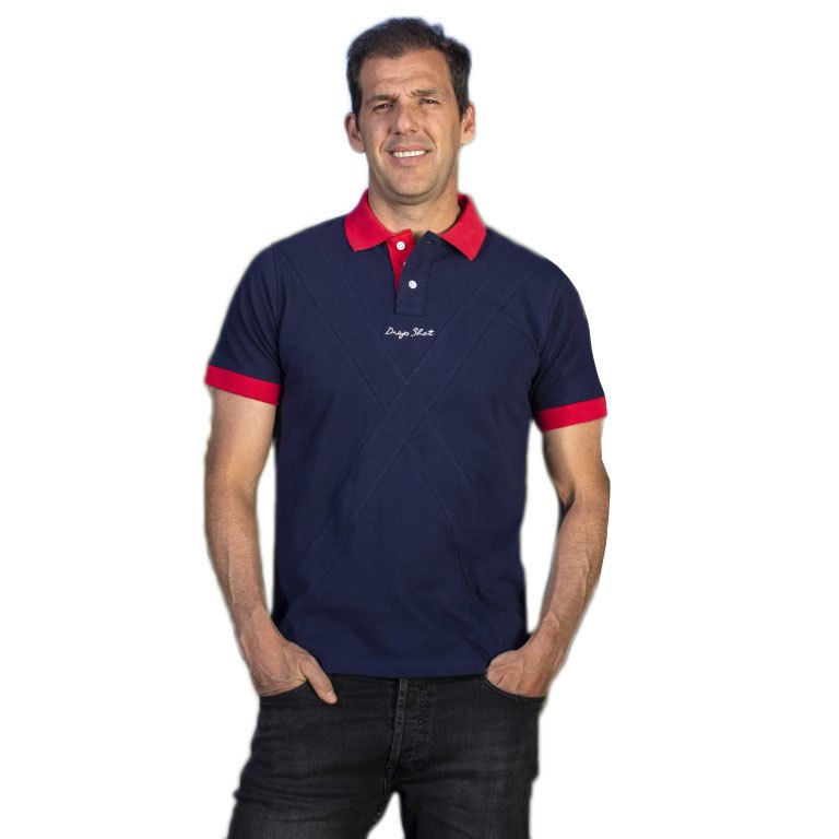 Drop Shot Doma Short Sleeve Polo Blau XL Mann von Drop Shot