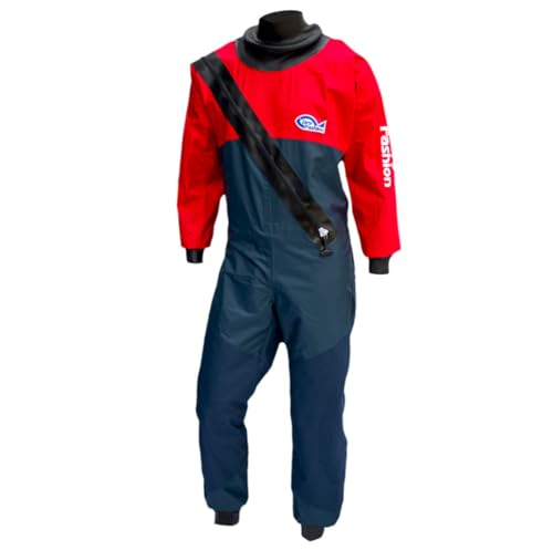 Dry Fashion Unisex Trockenanzug Sailing Standard Nylon, Farbe:Navy/rot, Größe:M Dry Fashion Unisex Trockenanzug Sailing Standard Nylon, Farbe:Navy/rot, Größe:M von Dry Fashion
