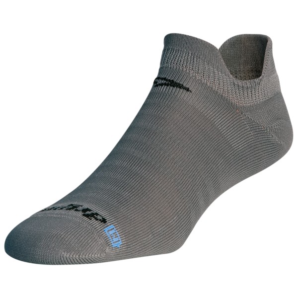 Drymax - Hyper Thin Running Double Tab - Laufsocken Gr M grau von Drymax