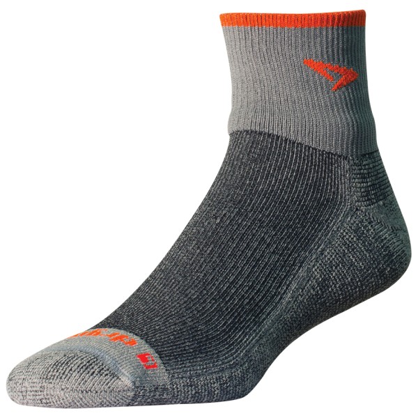 Drymax - Maximum Protection Trail Running 1/4 Crew Turndown - Laufsocken Gr S grau von Drymax