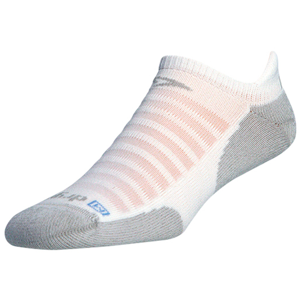 Drymax - Running Lite-Mesh No Show Tab - Laufsocken Gr XL grau/weiß von Drymax